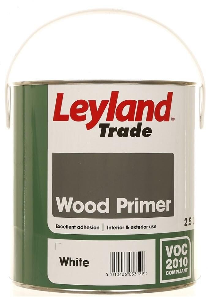 Product image for Leyland Trade Wood Primer White 2.5ltr