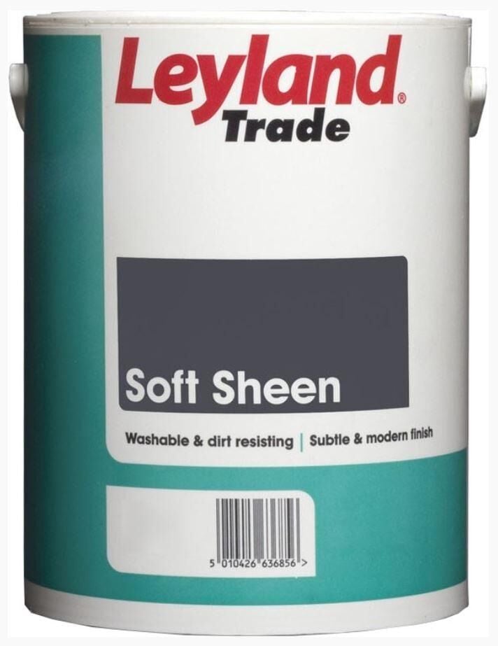 Product image for Leyland Trade Soft Sheen Paint Brilliant White 2.5ltr