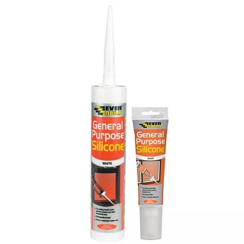 Everbuild Clear General Purpose Silicone Sealant C3