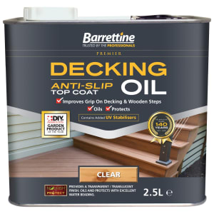 Product image for Barrettine 2.5L Clear Anti-slip Decking Oil