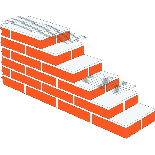 Product image for Simpson Strong-tie Masonry Reinforcement Galvanised Mesh 112mm