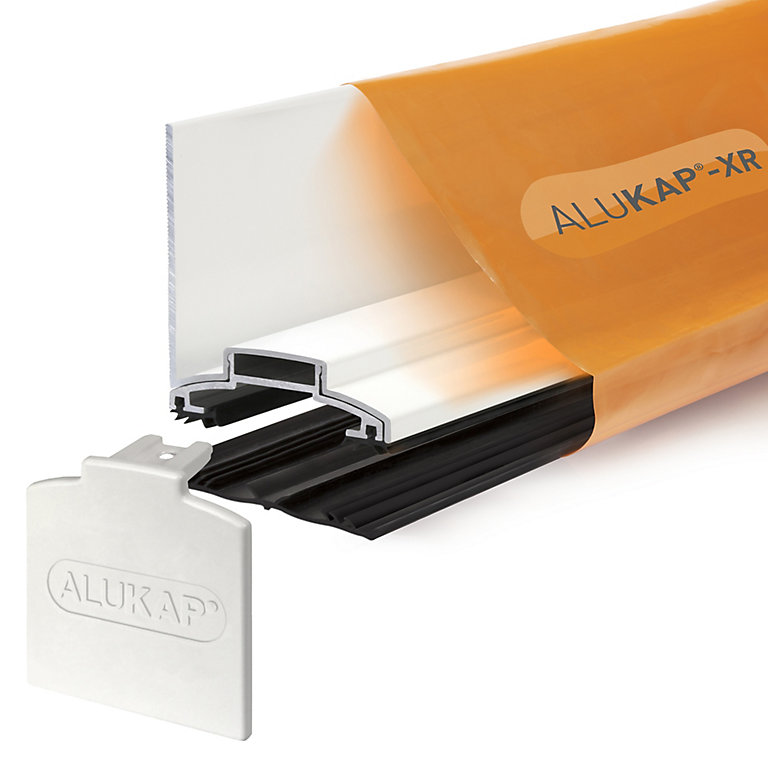 Product image for Alukap XR White Aluminium Glazing bar, (L)3m (W)60mm (T)70mm