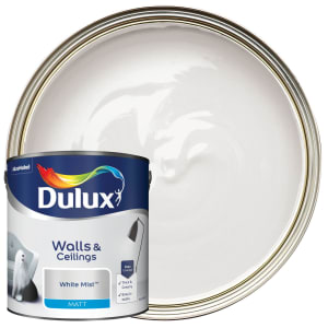 Product image for Dulux Easycare White mist Matt Emulsion paint, 2.5L
