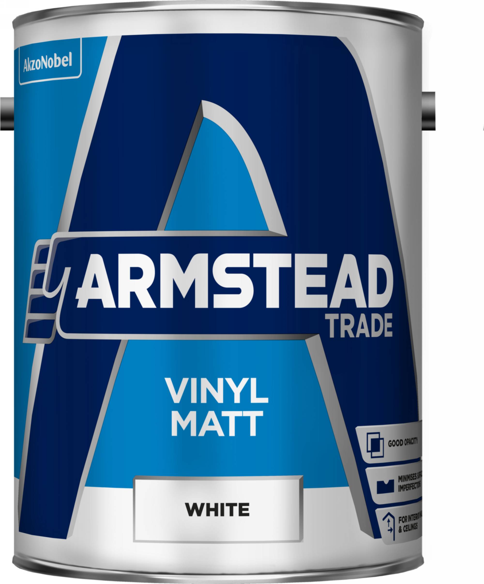 Product image for Armstead Vinyl Matt White 5L