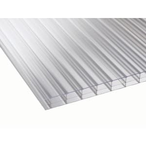 Product image for 16mm Axiome Clear Multiwall Polycarbonate 1050 x 3000mm