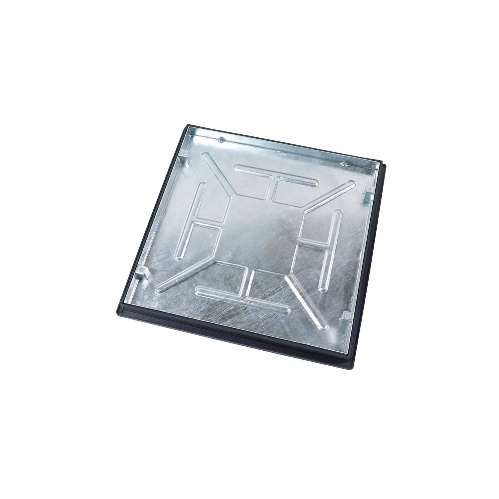 Product image for 600mm x 600mm 5T Recessed Manhole Cover & Frame Concrete Infill