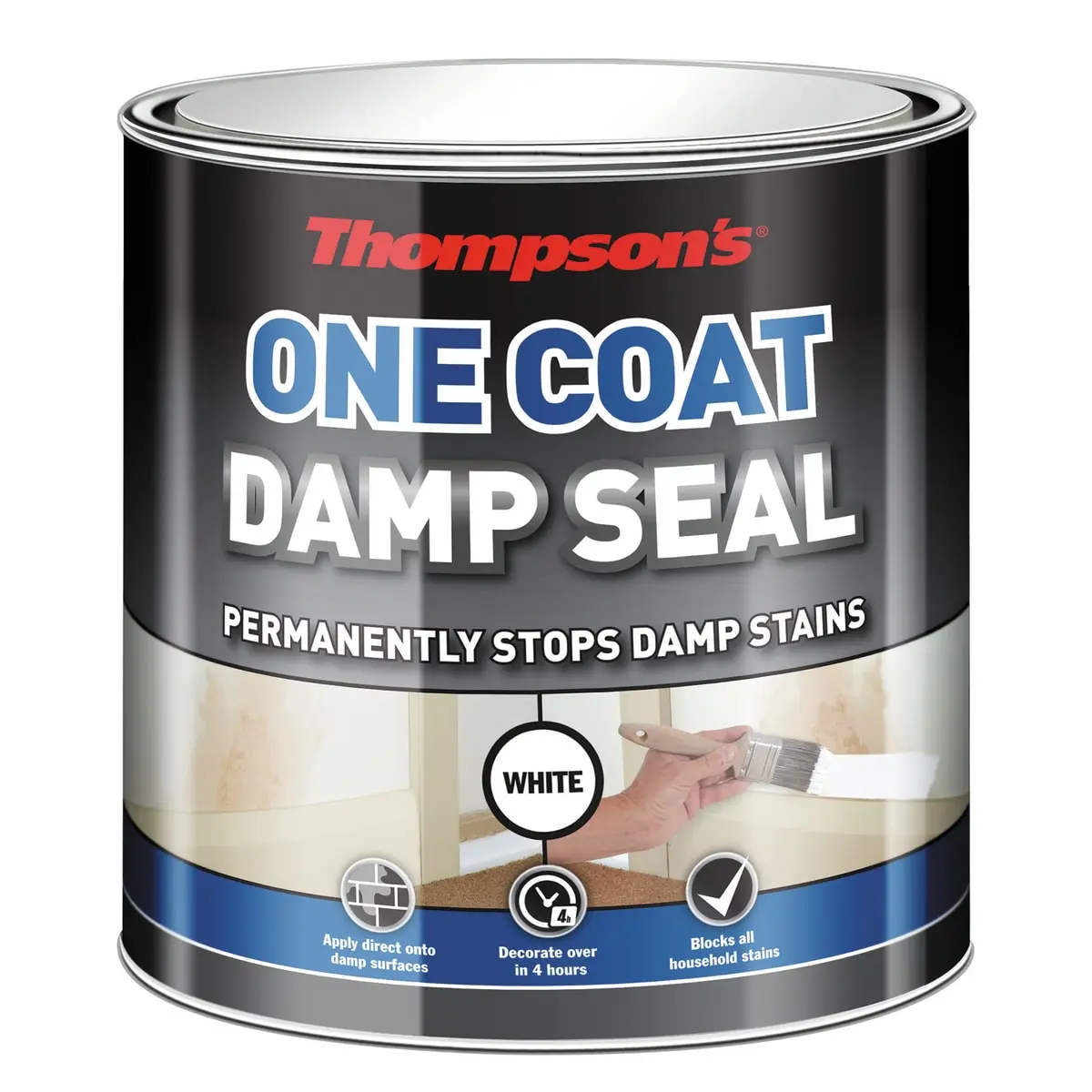 Image of Thompson's One Coat Damp Seal 2.5 Litres White