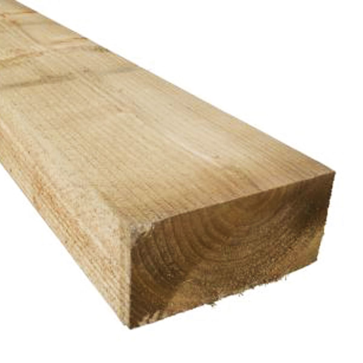 Product image for FSC Incised Fence Post Brown Treated 3000 X 100 x 100mm