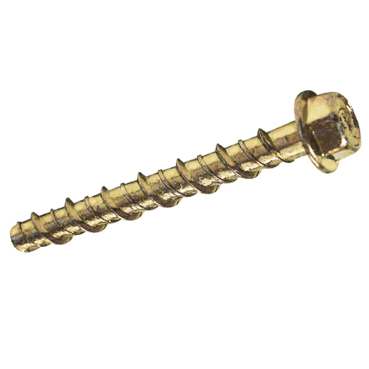 Product image for Thunderbolt Hexagon Flange Head Bolt 50 X 6mm Zinc Yellow Passivated