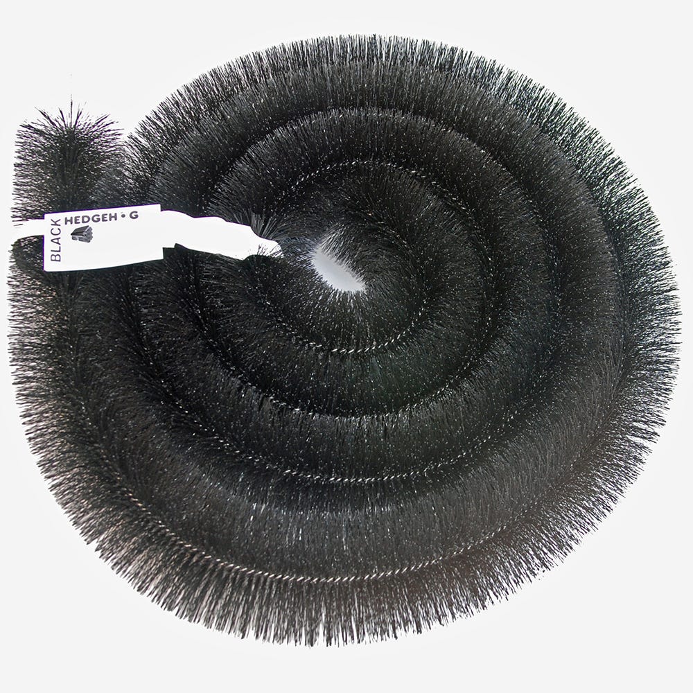 Product image for 100mm Hedgehog Gutter Brush Black 4000mm