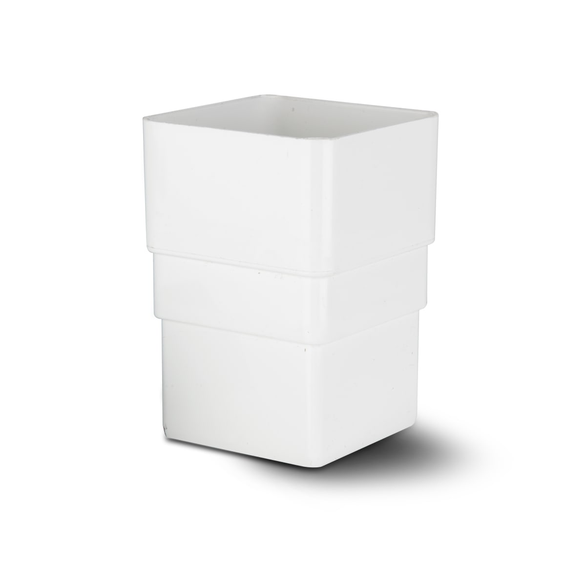 Product image for Polypipe Rainwater Drainage Square Offset Downpipe Connector 65mm