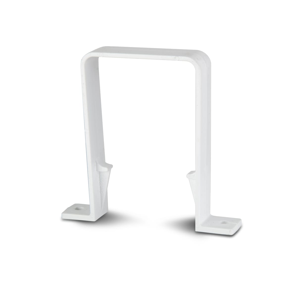 Product image for Polypipe Rainwater Drainage Square Downpipe Bracket 65mm White