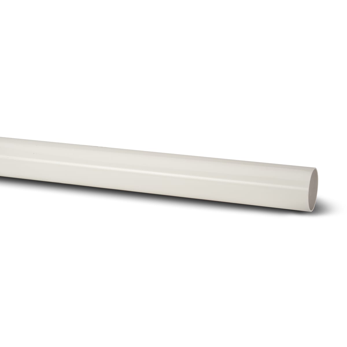 Product image for Polypipe Round Downpipe 5.5m X 68mm White