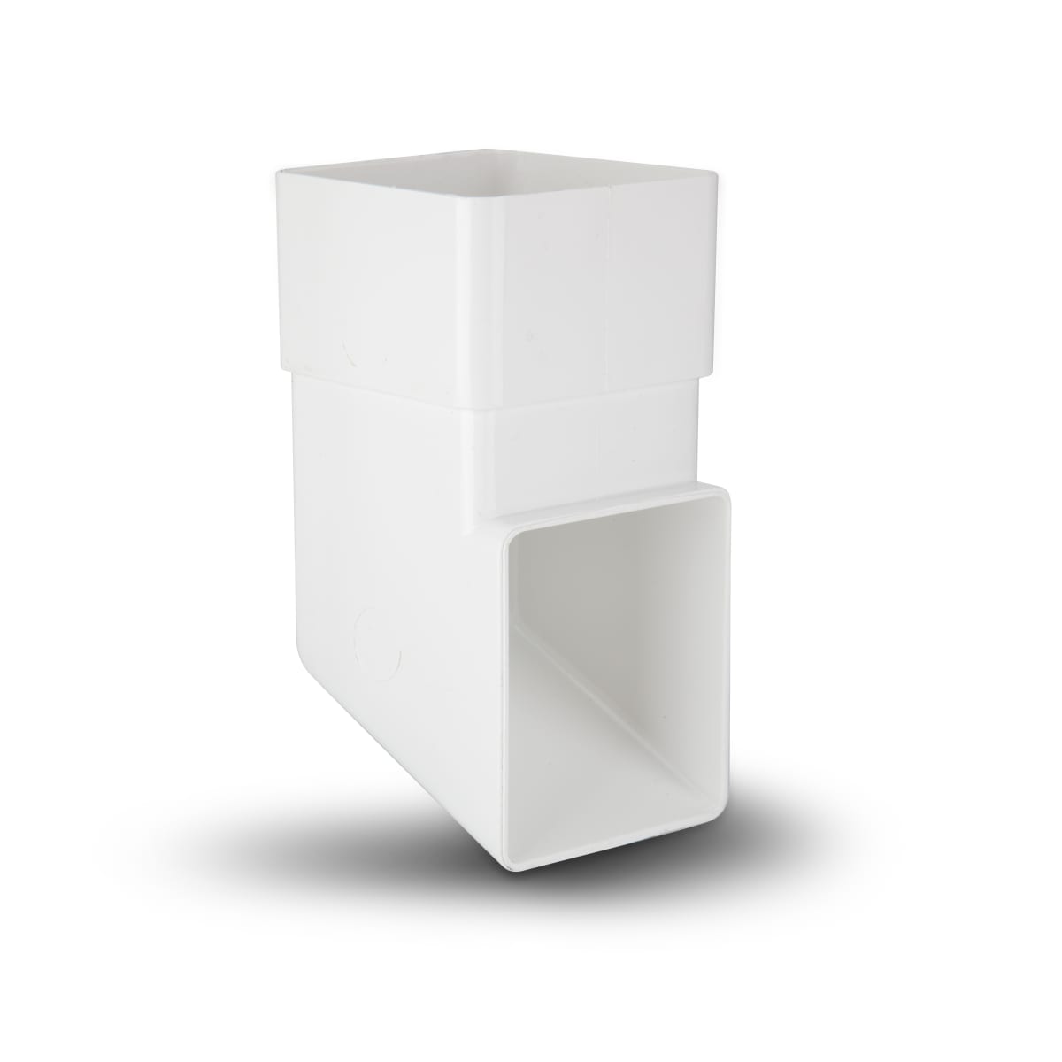 Product image for Polypipe Rainwater Drainage Square Downpipe Shoe 65mm White
