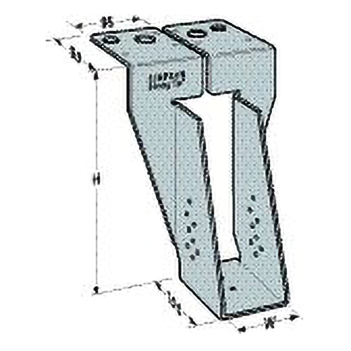 Image of Simpson Strong-tie Masonry Support Joist Hanger 150 X 75 X 2mm