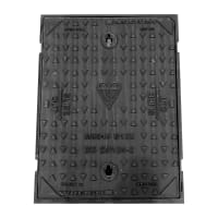 Product image for Wrekin Manhole Cover and Frame 600 x 450 x 40mm B125 Black
