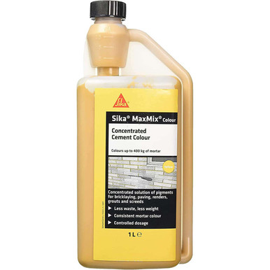 Image of Sika MaxMix Concentrated Cement Colourant - Yellow 1L