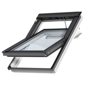 Product image for VELUX INTEGRA GGL MK04 207021U White Painted Electric Centre Pivot Roof Window - 780 x 980mm