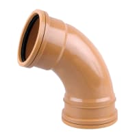 Product image for OsmaDrain Double Socket Short Radius 67.5 Degrees Bend 110mm Dia