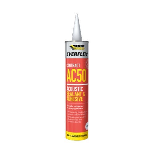 Product image for Everbuild Everflex AC50 Acoustic Sealant And Adhesive 900ml