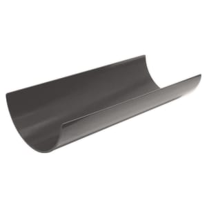 Product image for FloPlast Anthracite Grey Half Round Gutter 112mm x 4m