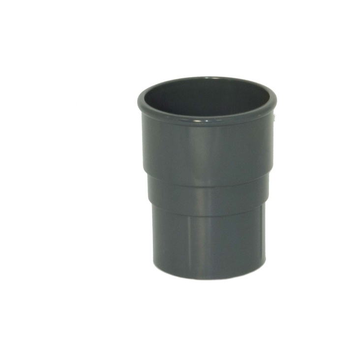 Product image for FloPlast Anthracite Grey 68mm Round Downpipe Socket