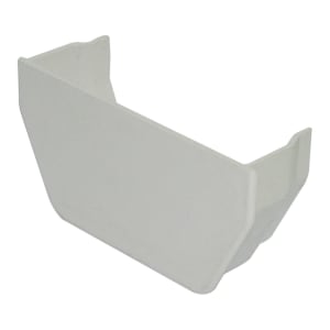 Product image for FloPlast White 114mm Square Line Gutter Internal Stop End