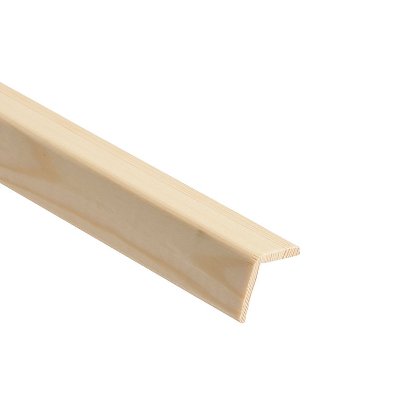 Product image for Pine Angled edge Moulding (L)2400mm (W)34mm (T)34mm