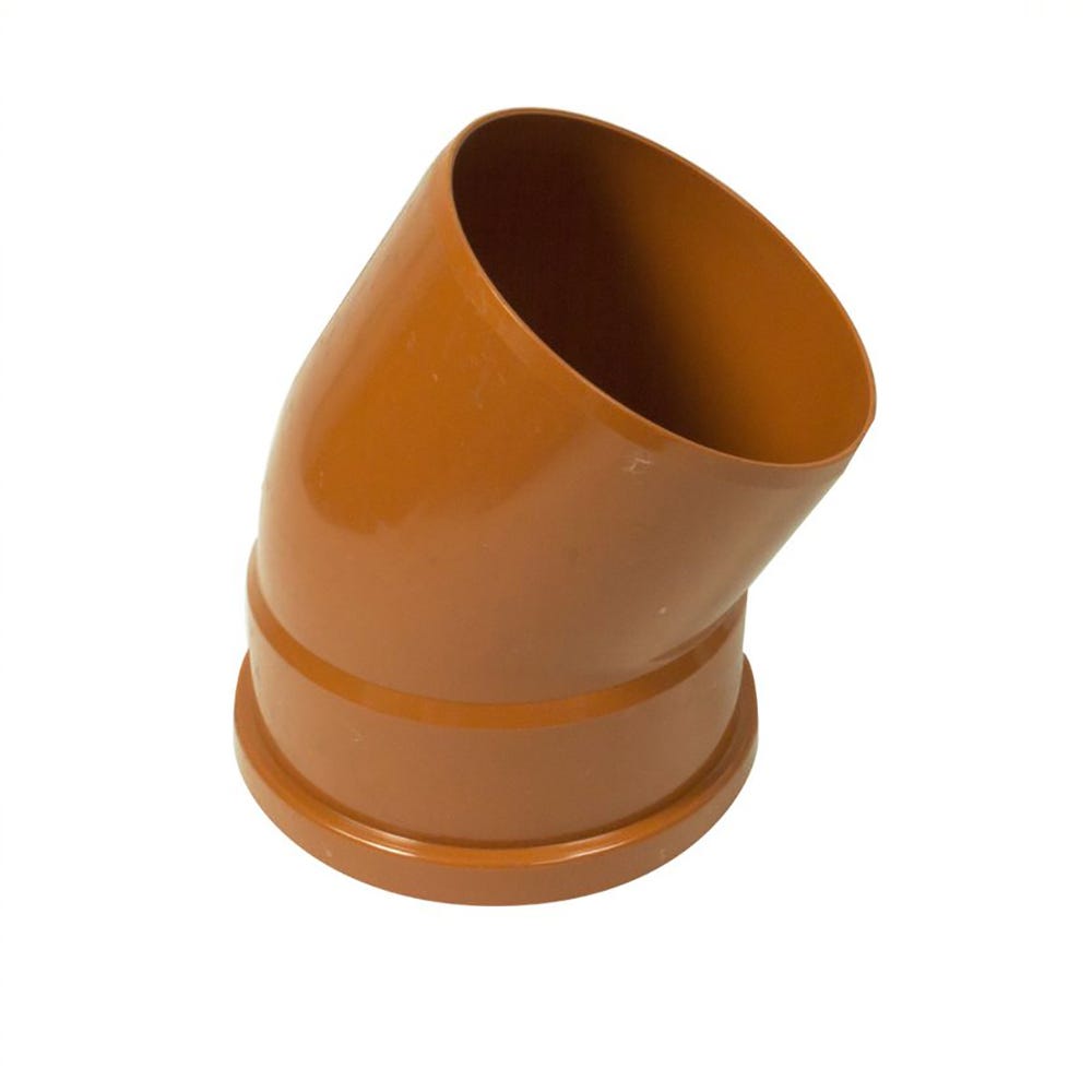 Product image for FloPlast Push-Fit 30° Single Socket Bend 110mm