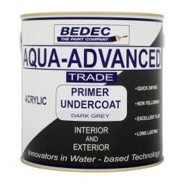 Product image for Bedec Aqua Advanced Primer Undercoat Dark Grey 2.5ltr