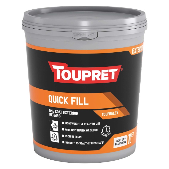 Product image for Toupret Exterior Quick Fill 1ltr
