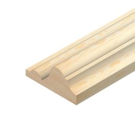 Product image for Cheshire Decorative Profile Dado Rail Moulding Pine 20x45x2400mm