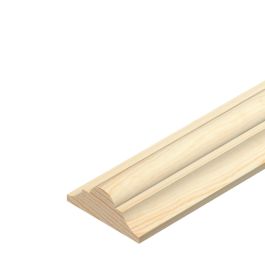 Product image for Cheshire Decorative Profile Double Astragal Moulding Pine 12x34x2400mm