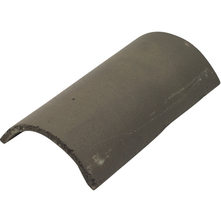Product image for Half Round Concrete Ridge Tile Grey  