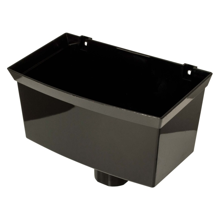 Product image for FloPlast Black Universal Square/Round Rainwater Hopper