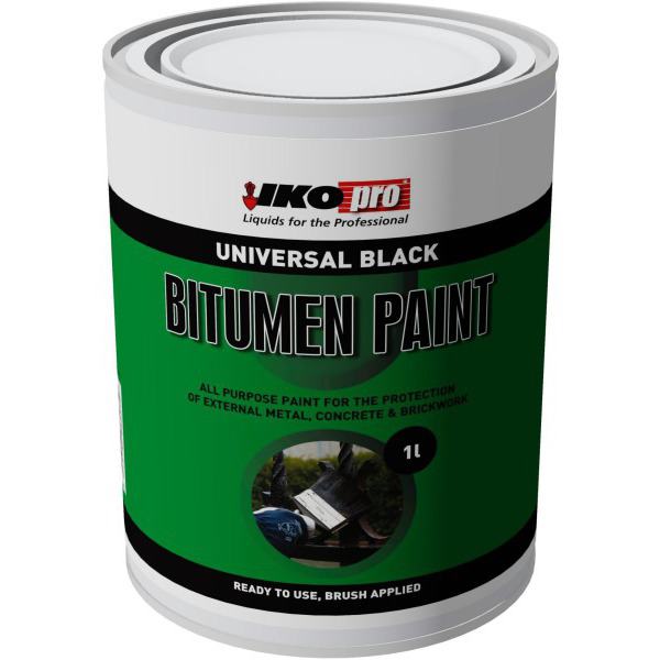 Product image for Ikopro Black Bitumen Paint 1L