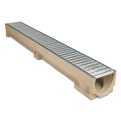 Image of ACO RainDrain Channel with Galvanised Steel Gratings