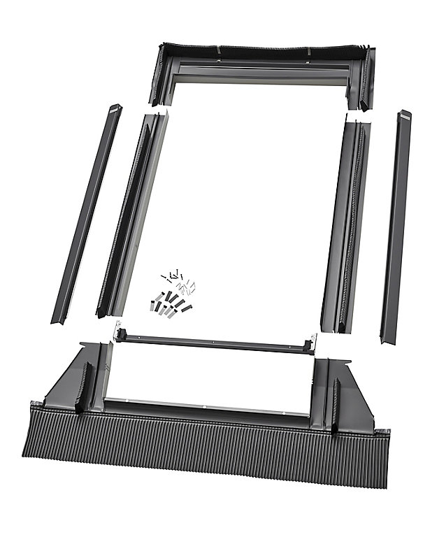 Image of Velux Anthracite Aluminium Tile Flashing (W)1140mm x (L)1180mm