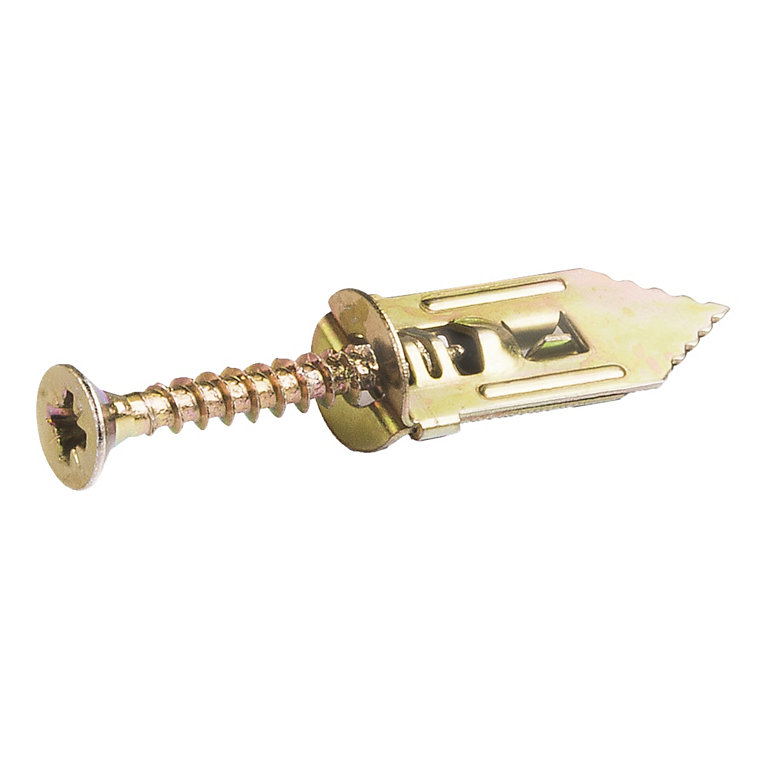 Product image for Rawlplug Tap it Twin Plasterboard fixing (Dia)10.5mm (L)30mm, Pack of 12