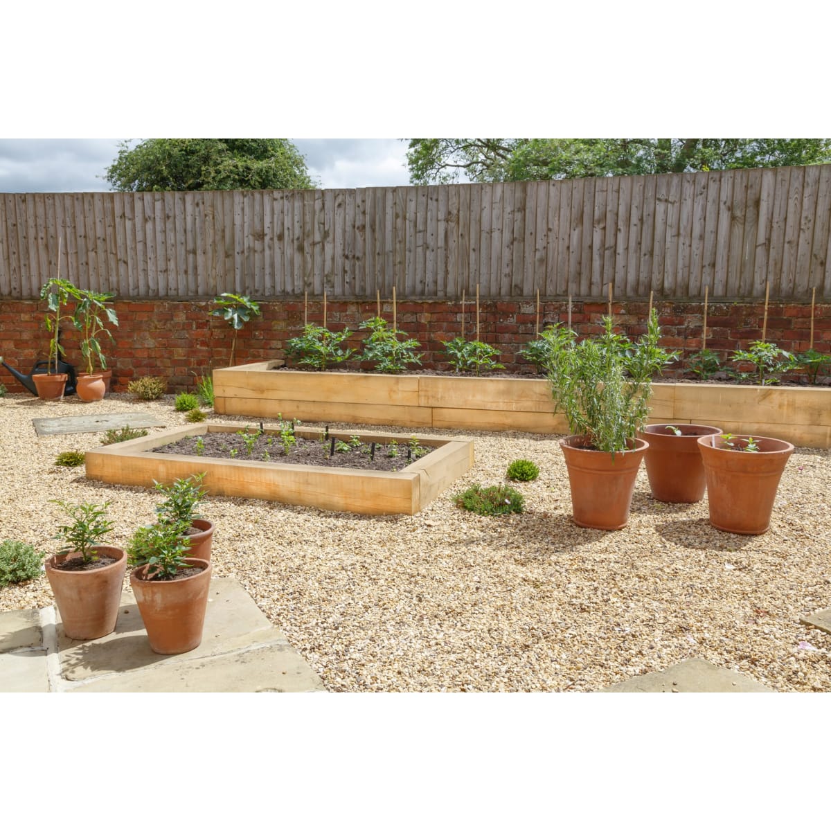 Product image for PEFC Oak Sawn Sleepers 100 X 200 X 2400mm