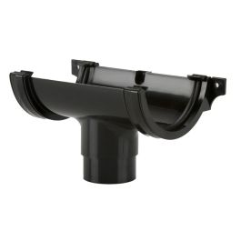 Product image for Brett Martin BR045B 112mm Half Round Running Outlet Black