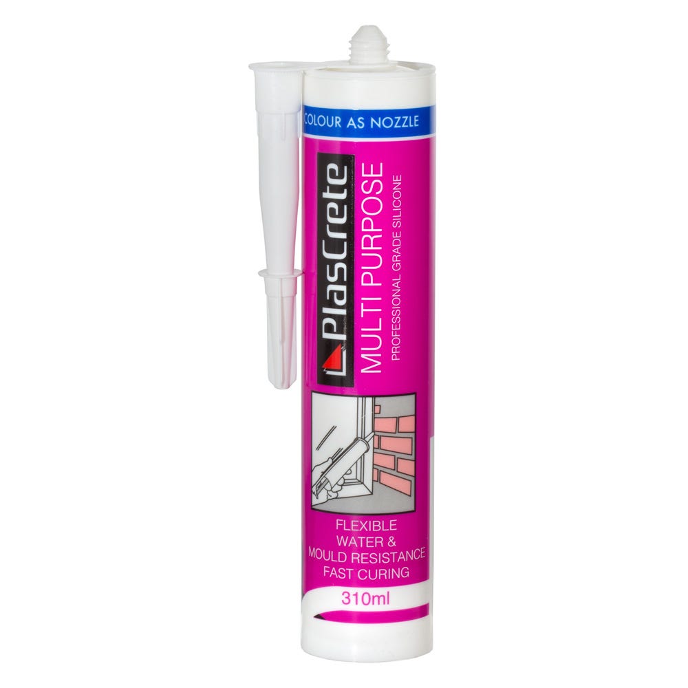 Product image for Plascrete Multi Purpose Silicone White 310ml