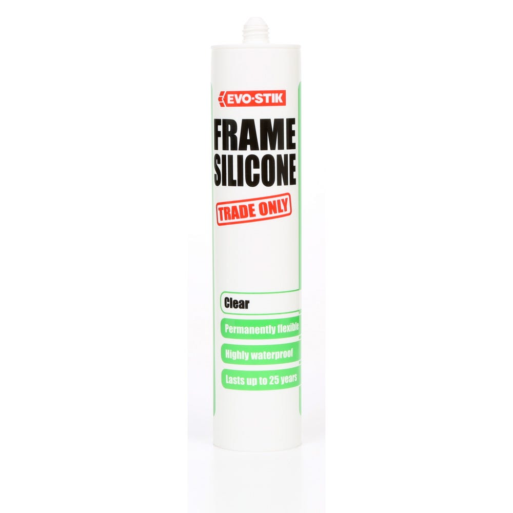 Product image for Evo-stik Frame Silicone Sealant Clear 290ml