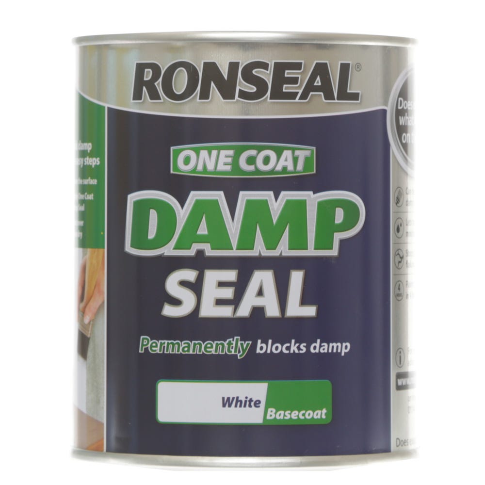 Product image for Ronseal One Coat Damp Seal White 750ml