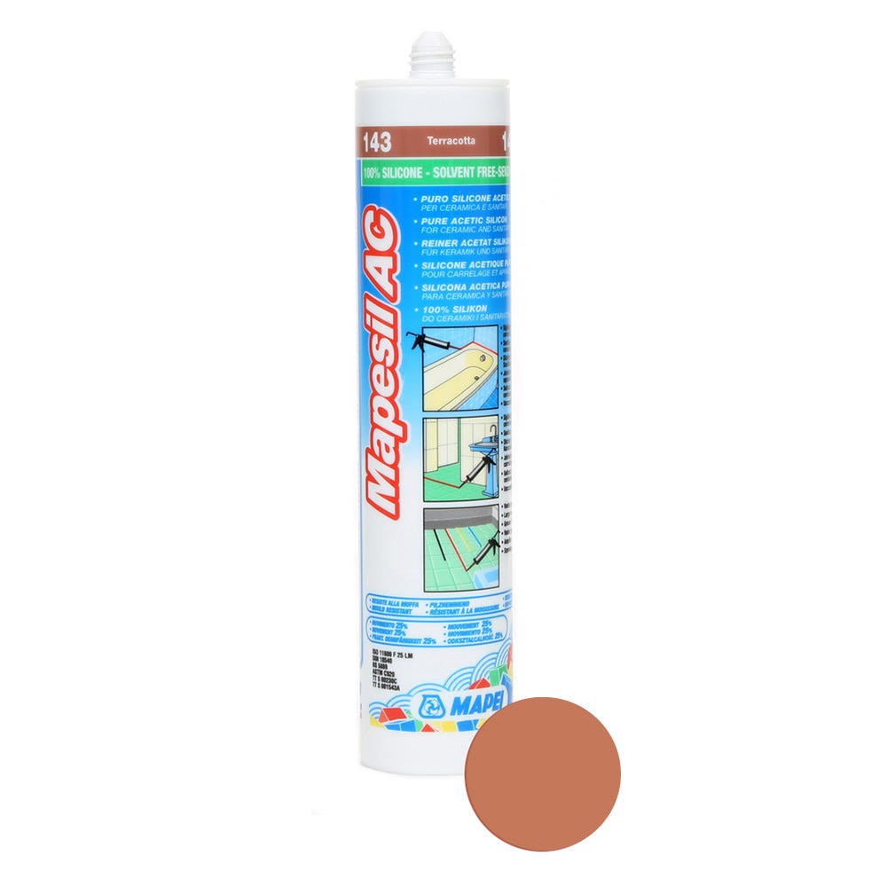 Product image for Mapei Mapesil AC Terracotta (143) Silicone Sealant 310ml