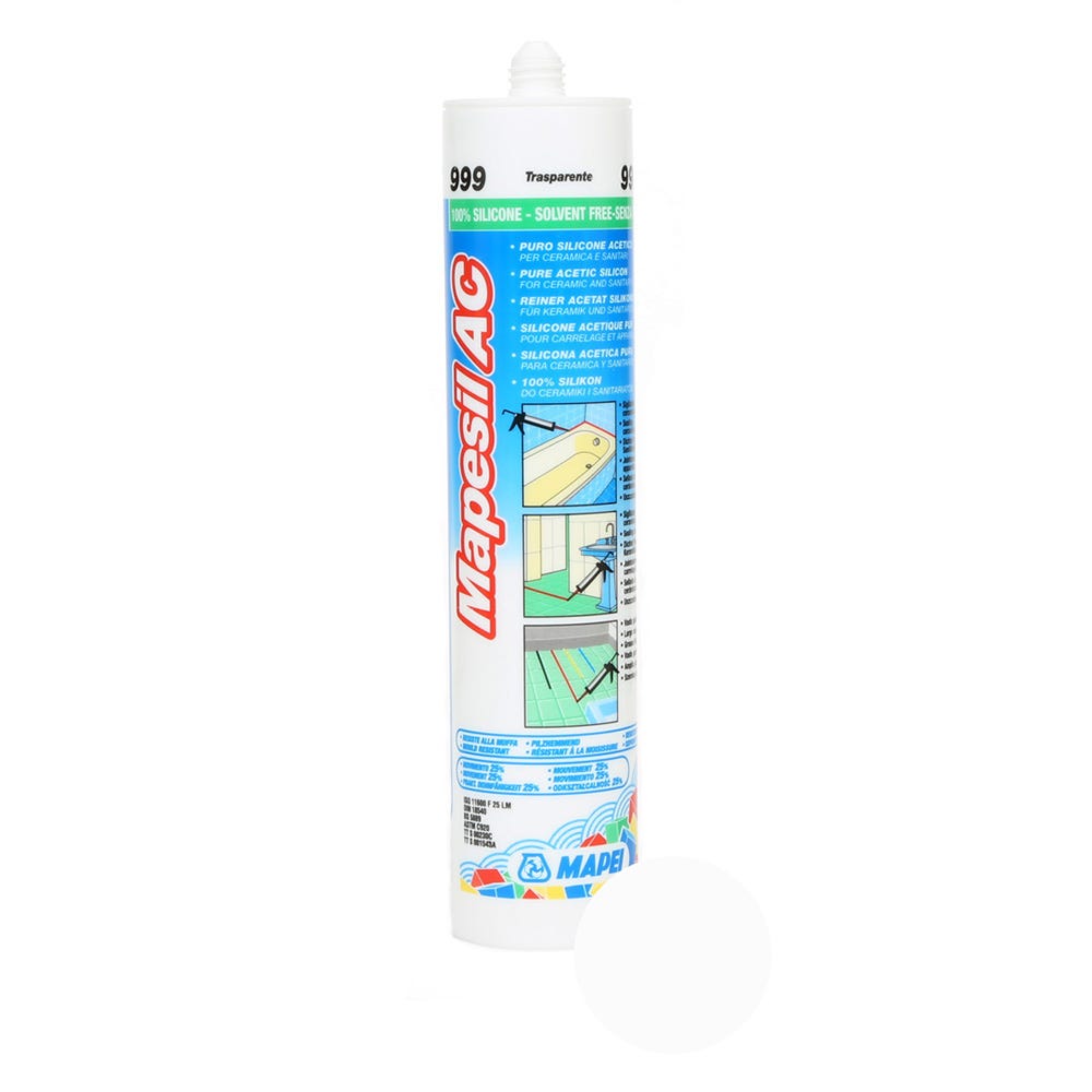 Image of Mapei Mapesil AC Transparent (999) Silicone Sealant 310ml