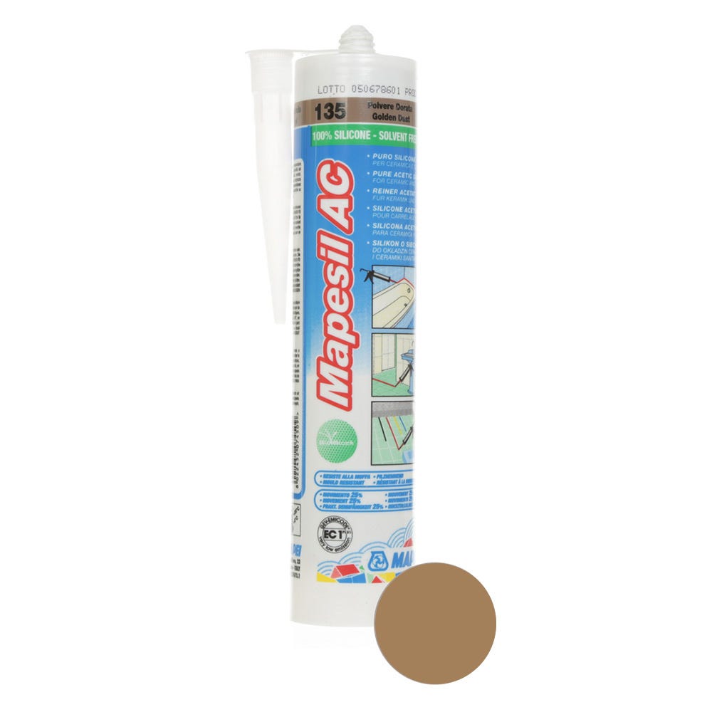 Product image for Mapei Mapesil AC Golden Dust (135) Silicone Sealant 310ml