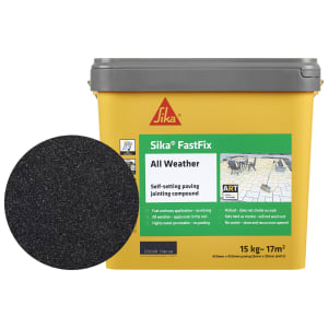 Product image for Sika FastFix All Weather Paving Jointing Compound 15kg Charcoal