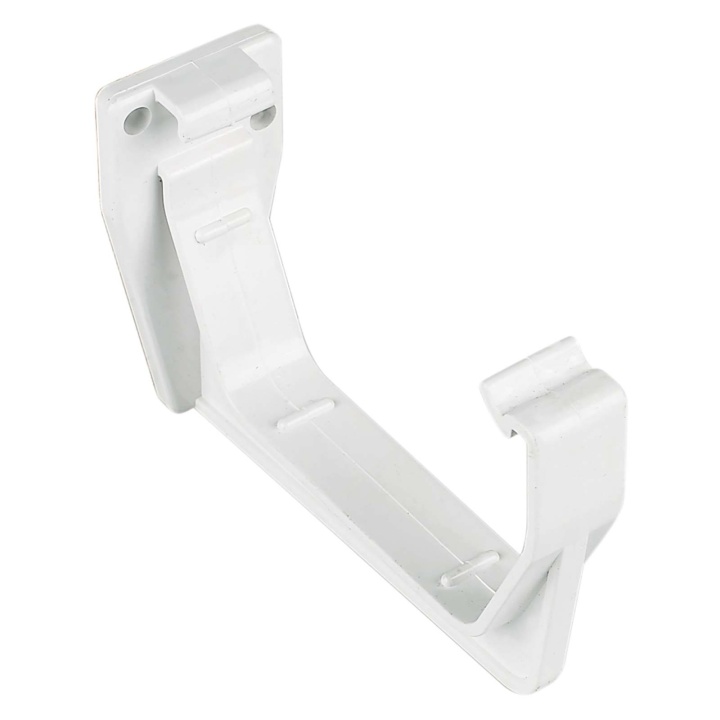 Product image for FloPlast White 114mm Square Line Gutter Fascia Bracket