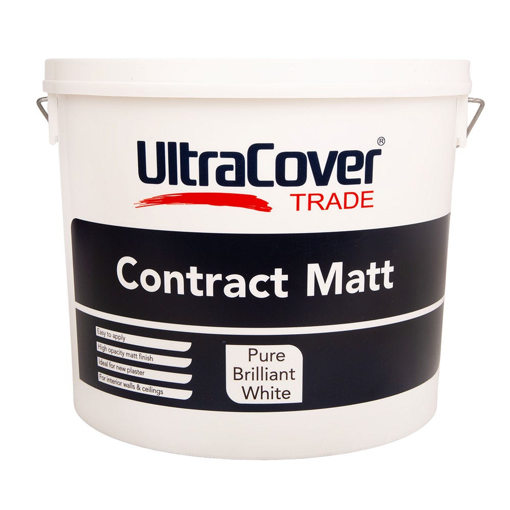 Product image for Ultracover Trade Contract Matt Brilliant White 15L